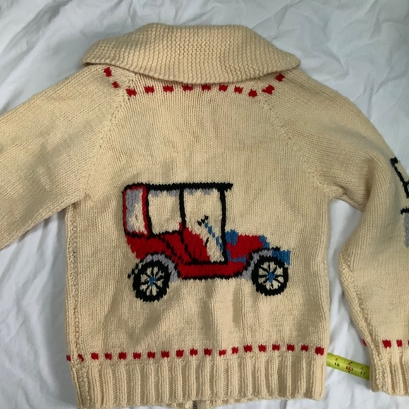 Vintage 100% Wool Cowichan Zip Cardigan - Picture 2 of 8